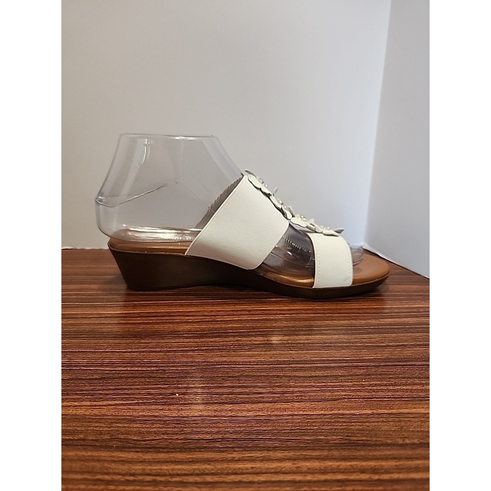 Italiana By Italian Shoemakers‎ Sz 6 Is Jessa  Women's Wedge Sandals Crystals - Picture 4 of 8